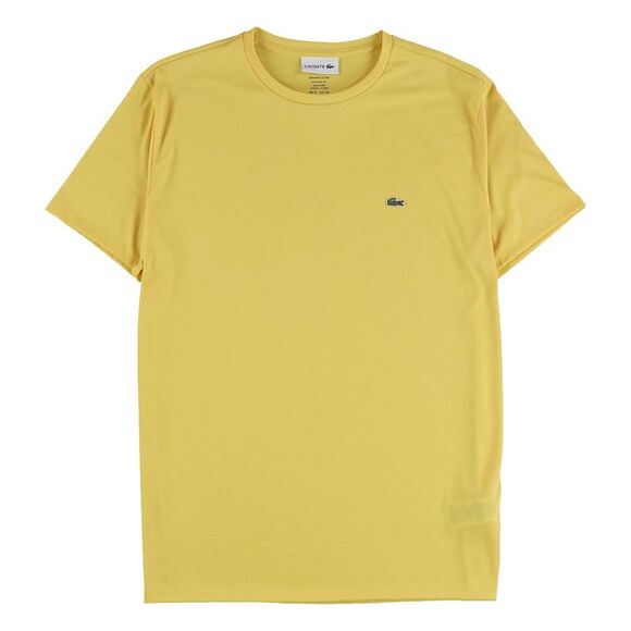 Lacoste Mens SS Basic T-Shirt, Yellow, NWT - Picture 1 of 1